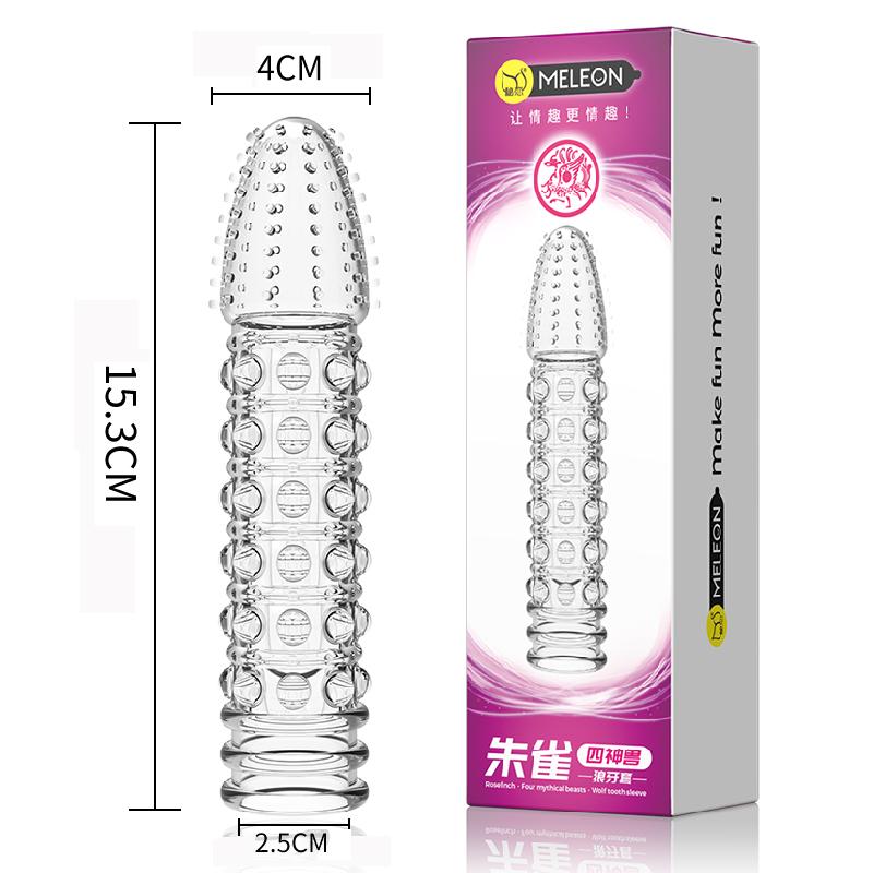 MELEON Penis Extension Sleeves Sex Toys For Men Delay Ejaculation Reusable