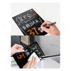 Acrylic Desktop Message Board Vertical with Metal Bracket Advertising Display Board DIY Drawing Board