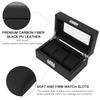 Black Watch Box Carbon Fiber Watch Display Elegant Watch Organizer  Jewelry Display
