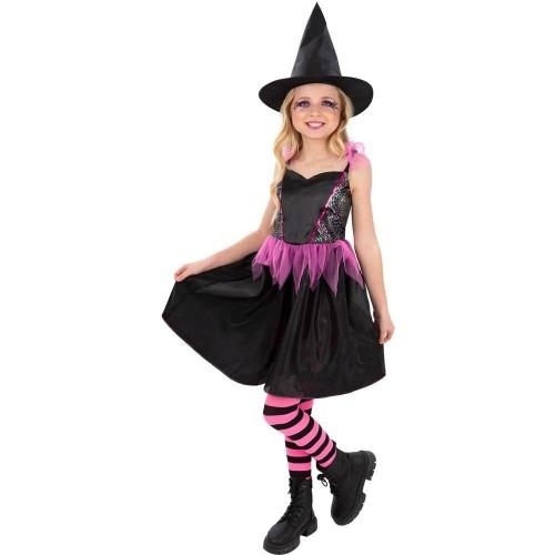 Smiffys Girls Rainbow Web Witch Costume