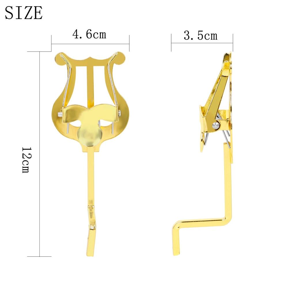 French Horn Music Stand Portable Metal Music Stand Lightweight French Horn Sheet Music Holder Brass Instrument Accessories