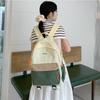 Schoolbag Schoolbag Female College Student Korean Version Ins Fashion Simple Computer Backpack Versatile Large Capacity Contrasting Color Travel 
