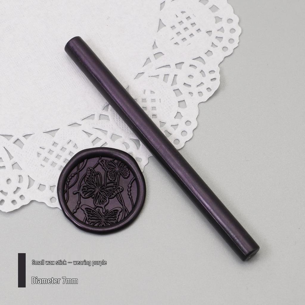 Bețișoare de Ceară de Sigiliu Mat Perlat, 125 Culori, 10x0.7cm, Compatibile cu Pistoale de Ceară, Culori Mixabile