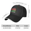 Cappellino da Baseball Vintage Usurato con Emblema Bandiera del Kenya Cappello da Tè Cappello da Sole da Uomo Baseball da Donna