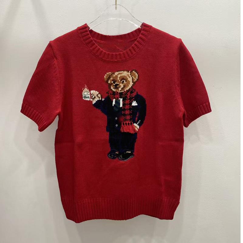 

Бестселер Жіночий светр з вовняної суміші, жакардовий, з мультяшним ведмедиком - Високоякісний, високоеластичний для осені та зими M