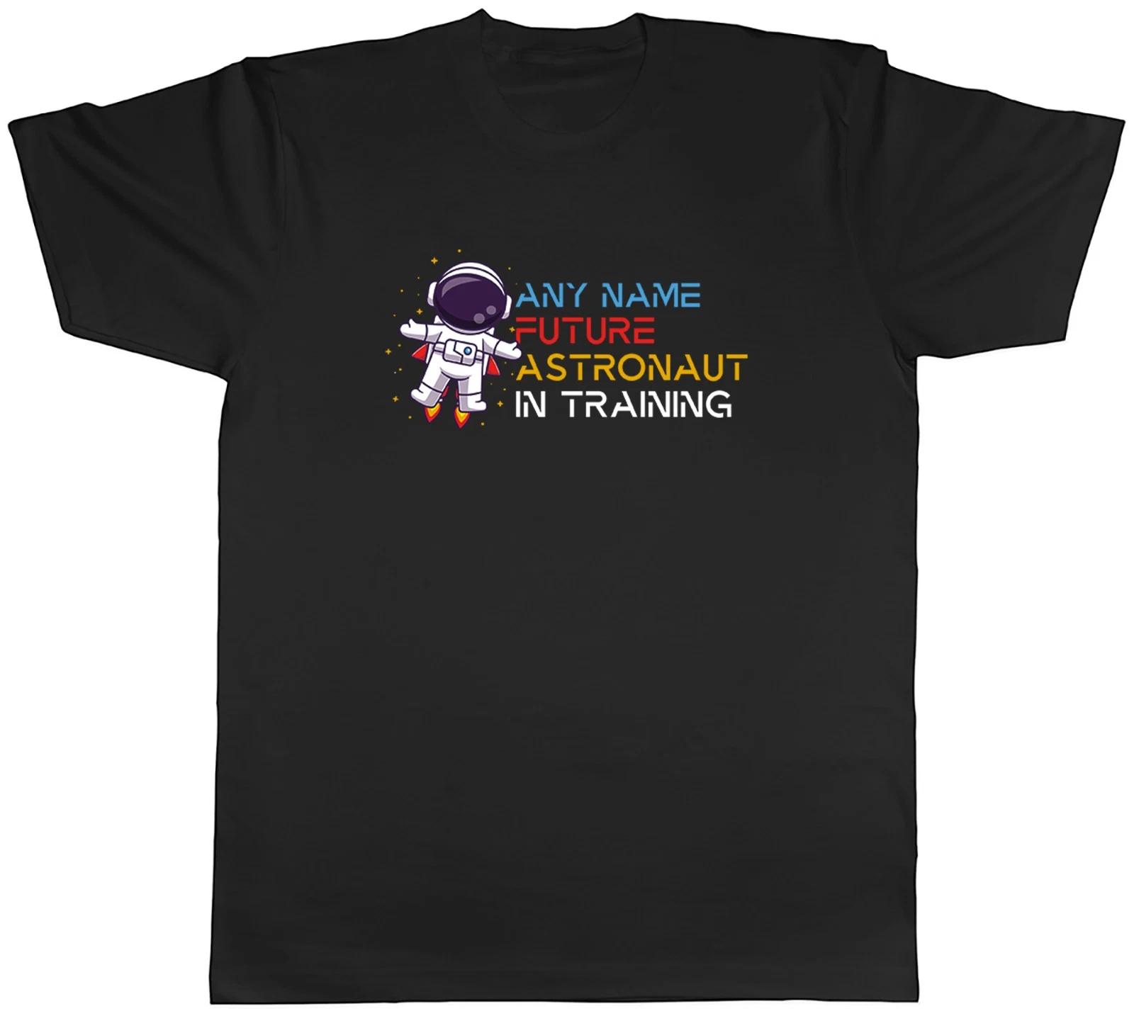 Personalised Future Astronaut in Training Space Mens T-Shirt Tee Gift Top M