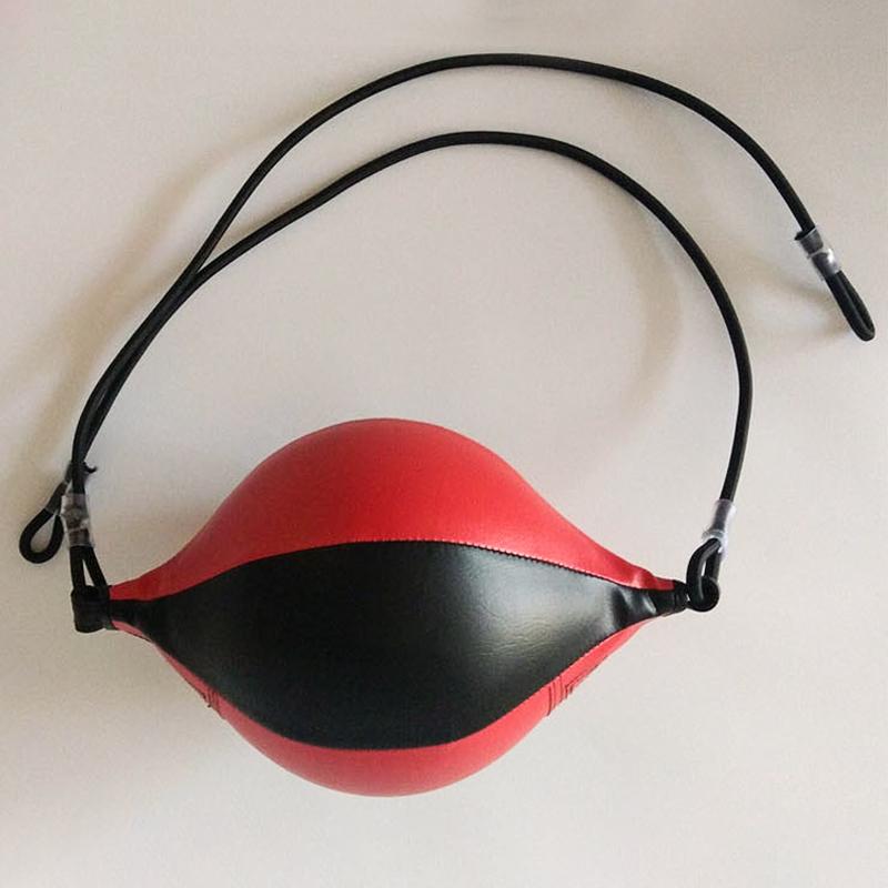 Tragbarer Doppelend-PU-Box-Boxsack Aufblasbarer Birnenförmiger Boxball Professionelle Box-Geschwindigkeits-Reflex-Trainingsausrüstung