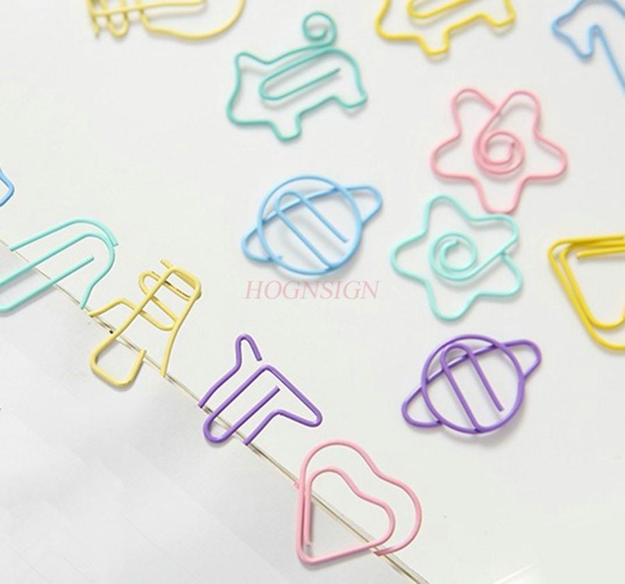 10PCS Cute Cartoon Paper Clip, Colorful Small Animal Paper Clip, Bookmark Clip, Office Stationery, Candy Color