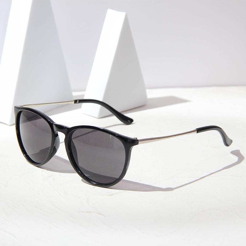 Trendy Oval Semi-Metal Sunglasses for Women - 4171 Internet Celebrity Style