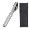 4-in-1 Outdoor Multifunktionales Geschirr Tragbares Edelstahl Löffel Messer Gabel Besteckset Für Camping Wandern Picknick Zubehör. KTY