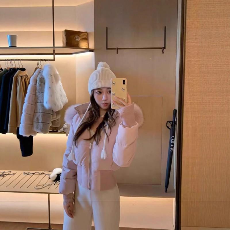 Womens Korean Style Short Hooded Cotton Puffer Jacket Slim Fit Winter Fashion Coat Petite Girls