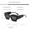 Fashion Irregular Square Sunglasses Funny Party Asymmetrical Sun Glasses Women Men Brand Designer Personality Black Sunglasses