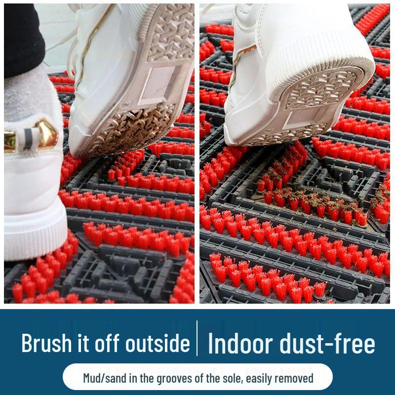Outdoor Anti-Slip Plastic Dirt Scraper Entrance Mat