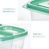 MiniMood Bento Set of Lunch Food Storage Microwave and Dishwasher Colorful Airtight PP Suitable for Adults and Sandwich Green Boxes, 7, 3-Compartment