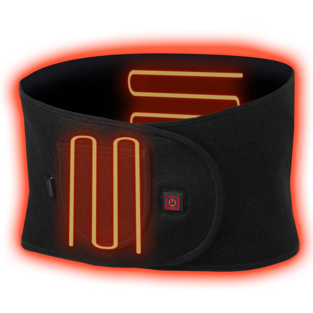 KOMINE Hybrid Elektrischer Taillenwärmer für Motorräder Schwarz Free EK-309