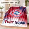 Personalisierte Flanelldecke mit Bayern München Aufdruck Warme Gemütliche Decke für Zuhause Sofa Bettwäsche