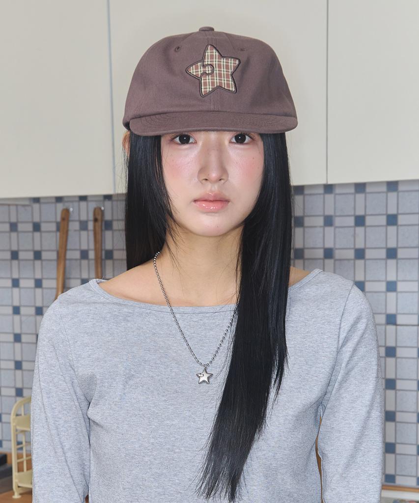 Kiibi Star Symbol Patch Cap Brown