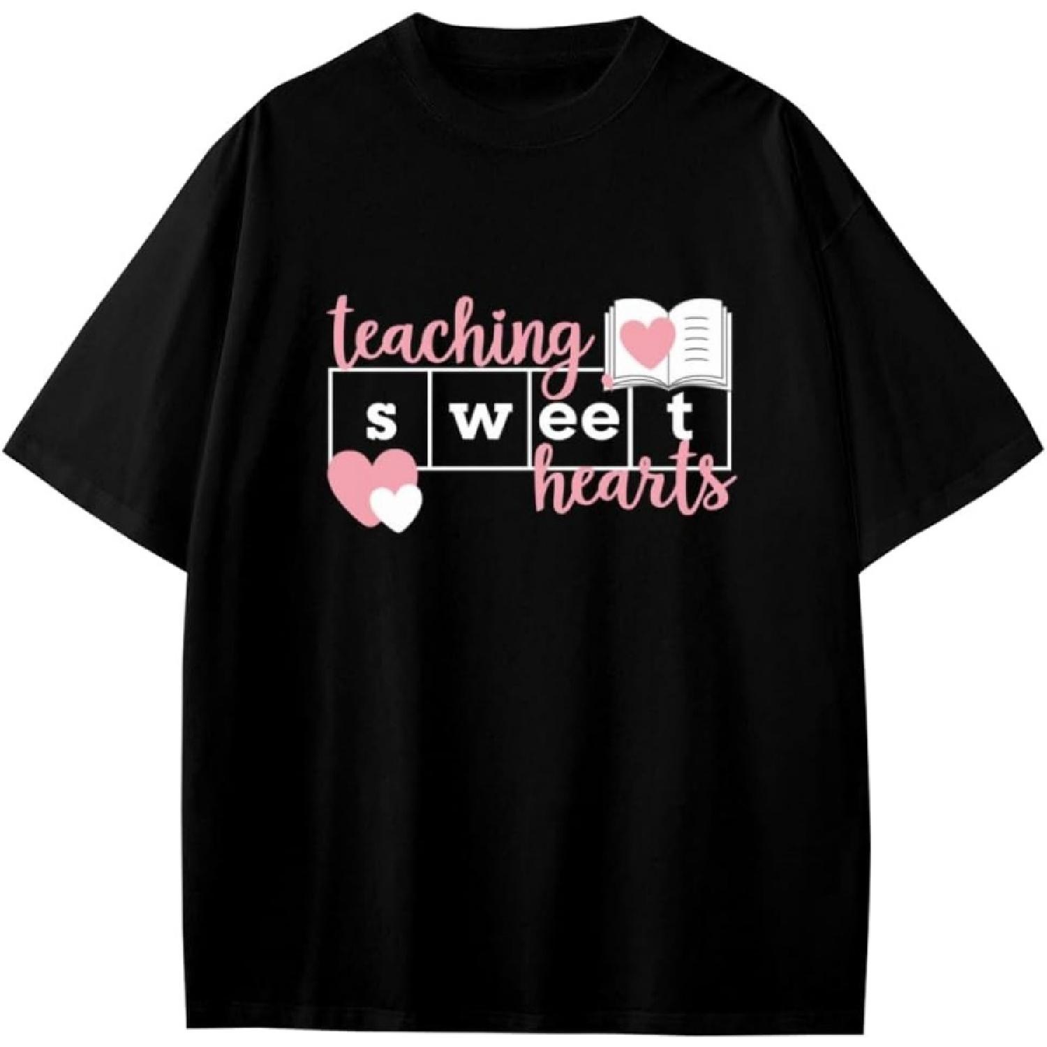 Reading Teacher Teaching Sweethearts Science of Reading Boys Girls Teens T-Shirt Anime Gift S