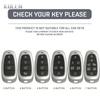 Abs Carbon Fiber Car Key Case Cover For Hyundai Sonata Sel Ev 6 8 Ioniq 5 Nexo Tucson Sonata  Grandeur  Sonata Limited