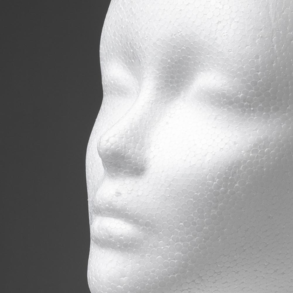 Foam Head for Wigs Female Mannequin Head Headset Wig Display Stand Hairpieces Lightweight Cap Stand for Home Salon Travel