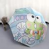 1pc Keroro Frog Automatic Opening/Closing Umbrella with Portable Tri-Fold Design, 8-Bone Iron Frame Outdoor Umbrella, Perfect Gift for Fans, Travelers