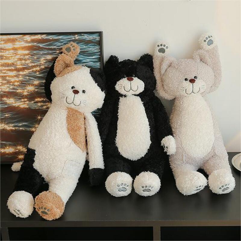 Cute Plush Tea Rice Cat Toy, Perfect Birthday Gift For Cat Lovers, 50cm High