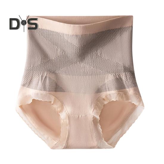 Lady Underpants High Waist Shaping Underwear Butt-lifted Thin Tummy Control Elastic Panties Compression Seamless Good Breathability Daily Sport Briefs