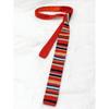 Teens Knit Necktie Women British Style Striped Necktie Uniform Self Tie Necktie