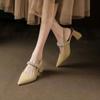 Fashion Original Vintage Pearl Outdoor Shoe Pvc Designer Summer 2025 Women's Sandals Comfortable Luxury Trend Vip Ladies Shoes Sales