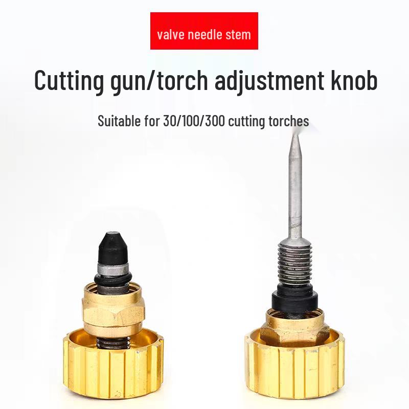 Cutting Gun Nut Cap & Valve Needle Device: Two-Way Fitting Handle & Torch Accessories for Type 100 & Type 30
