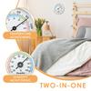 3Pcs Indoor 2 In 1 Analog Thermometer Hygrometer Aluminum Temperature Humidity Monitor Gauge Lightweight for Office Kitchen