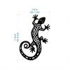Metal Gecko Wall Decoration, 1pc Metal Wall Art Lizard 3D Wall Silhouette Metal Wall Decor, Bedroom Living Room Decor