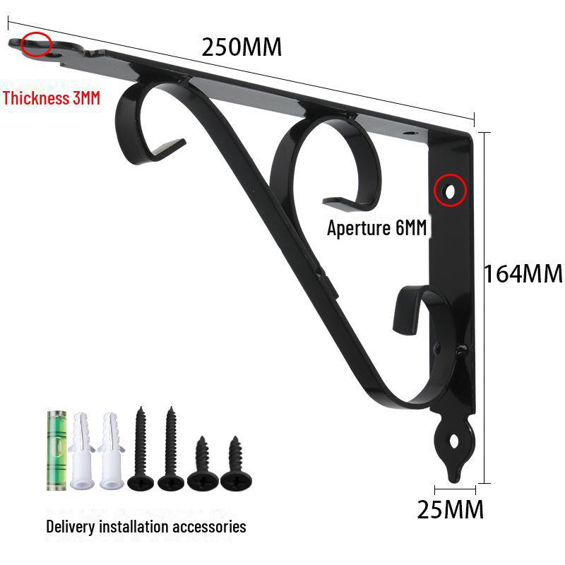 Thickened Iron Triangular Marble Countertop Support Bracket