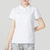 Under Armour Logo Print Sports Casual Short Sleeve Polo Shirt Women Tops White 23500510-100