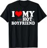 I Love My Psychotic Boyfriend Funny I Heart My Hot Boyfriend Gift Unisex T-Shirt