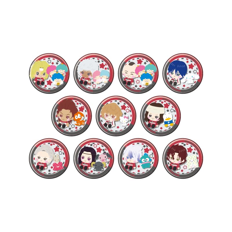

The New Prince of Tennis x Sanrio Characters 02 High School Student Design [Original Illustration] Can Badge Box of 11