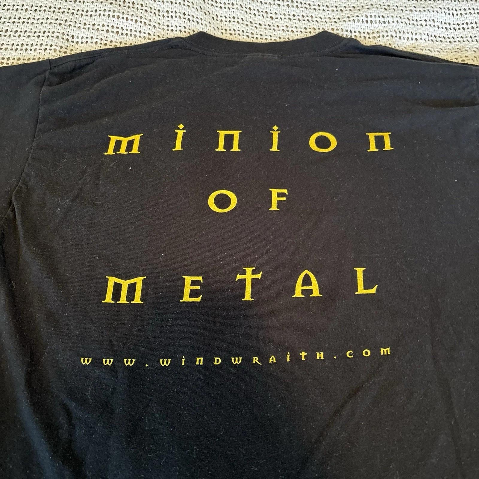 

Vintage Band T Shirt Minions Of Metal Obscure Death Punk Rock Horror - Men Large L