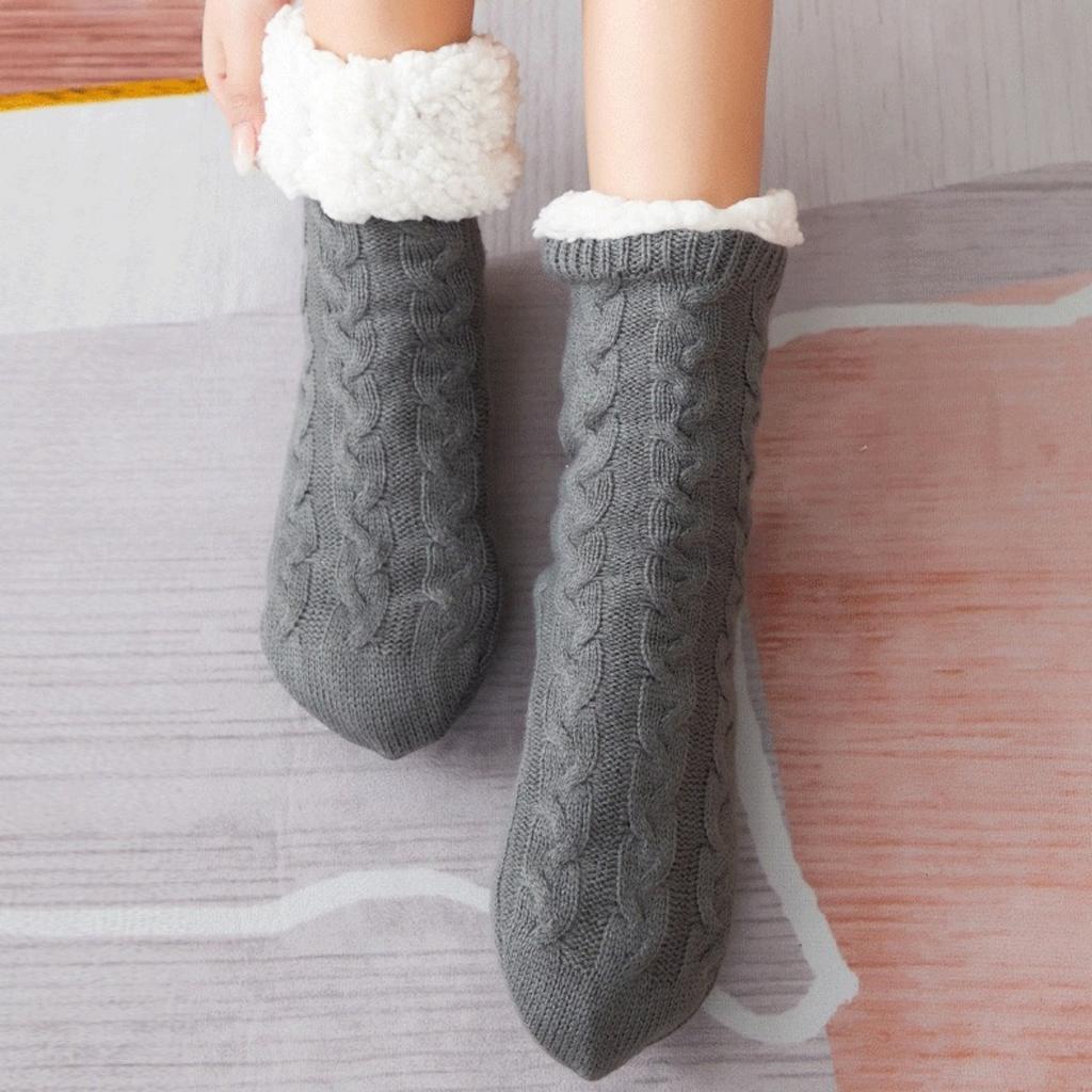 Floor Socks, Home Socks, Sleep Socks, Christmas Socks, Socks, Breathable, Warm Socks, Women's, Plush Mid Tube Socks