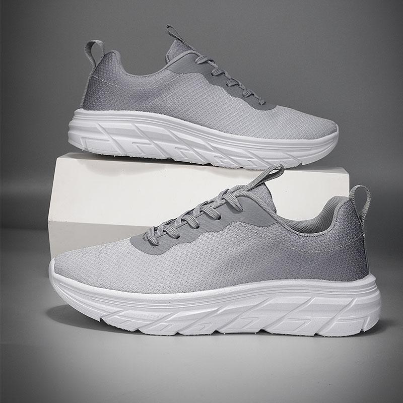 

Мужская обувь сетчатая спортивная ходьба кроссовки мужская удобная повседневная мужская обувь 45 серый