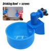 5Pcs Chicken Water Bowl Automatic Drinker Cups Thread Filling Waterer Poultry Drinking Bowl for Chickens Quail Bird Cage