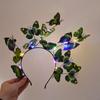 Plastik Leuchtender Schmetterling Haarband Buntes Blinkendes Stirnband Leuchtendes Weihnachtsfeier