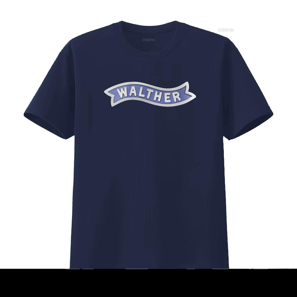 Walther Guns Firearms Logo Mens Black T Shirt Size S 5XL Stylish Print Vintage Washed Streetwear Unisex Slightly Soft Homme