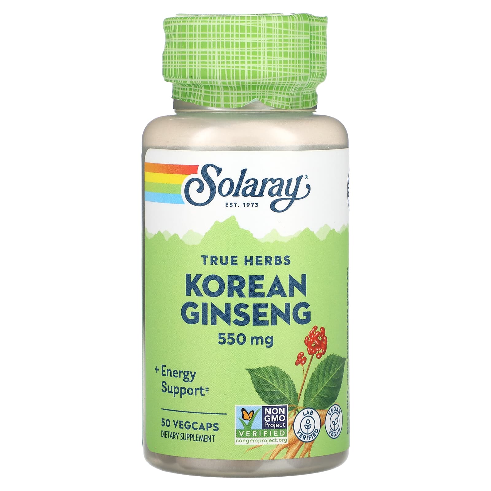 

True Herbs, Korean Ginseng, 550Mg, 50 Veggie Capsules