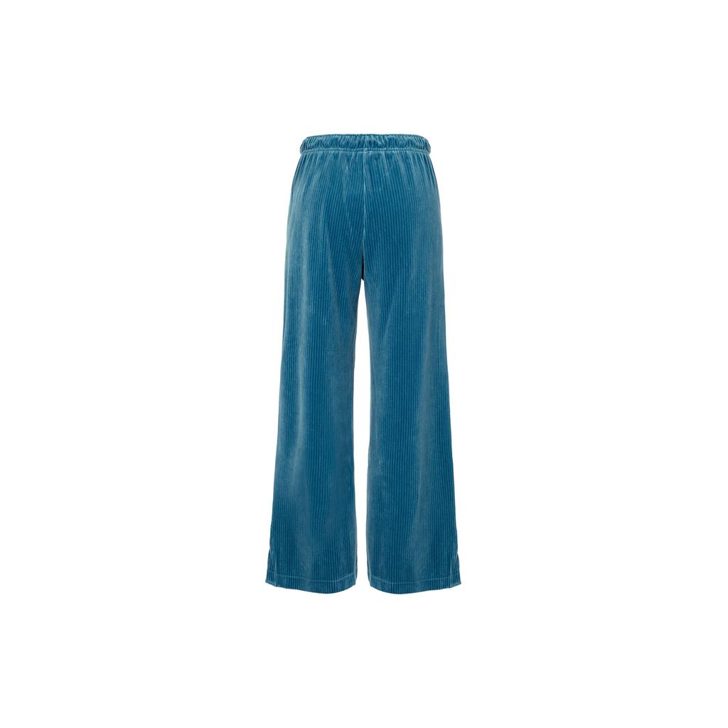 Nike Solid Color Loose Fit Corduroy Wide Leg Split Straight Casual Pants Women bottoms Blue DQ5922-457