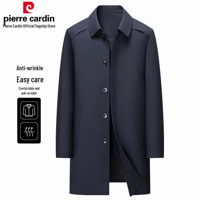 Мужской деловой повседневный тренч с защитой от морщин Pierre Cardin 180