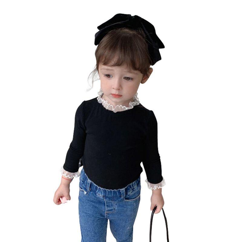 

Осенне-зимний стиль, милая блузка с длинными рукавами и кукольным вырезом с ушками 120