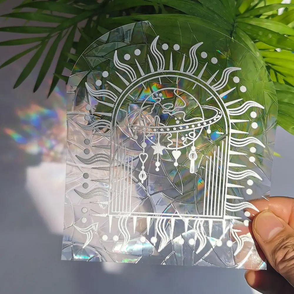 1Pc Sun Catchers Wall Stickers Rainbow Chaser Mirror Sticker DIY Window Decal Bedroom Decoration for Home Decor Light Catcher