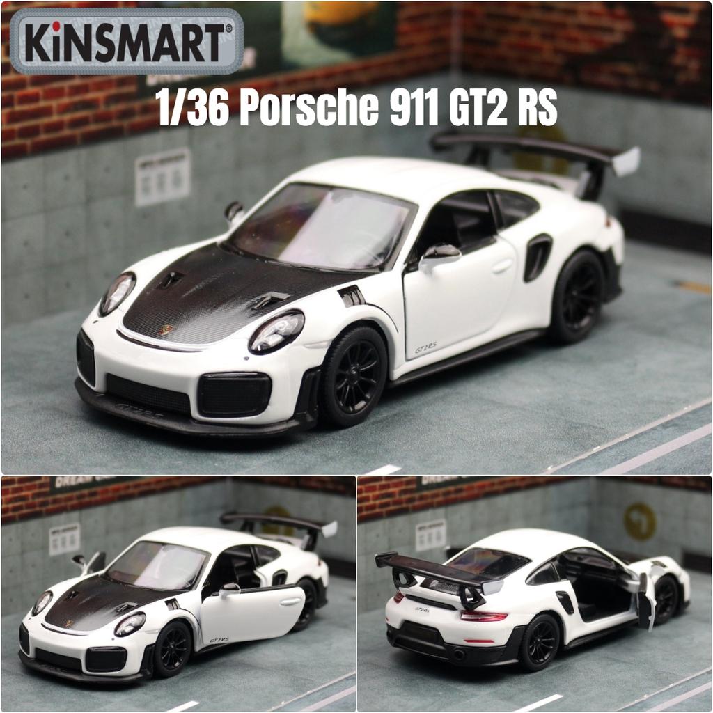 KiNSMART Toy Car Model 1/36 Porsche 911 GT2 RS Super Racing Alloy Diecast Miniature Vehicle Collection Gift For Children Boy Kid