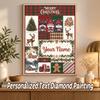 Christmas Custom Name Text 5D Diamond Painting Kit DIY Full Drill Diamond Art Decoration
