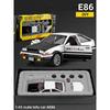 1/43 Initial D AE86 Zonda DIY Detachable Assembly Alloy Diecasts & Toy Vehicles Car Model Miniature Scale Model Car for Children